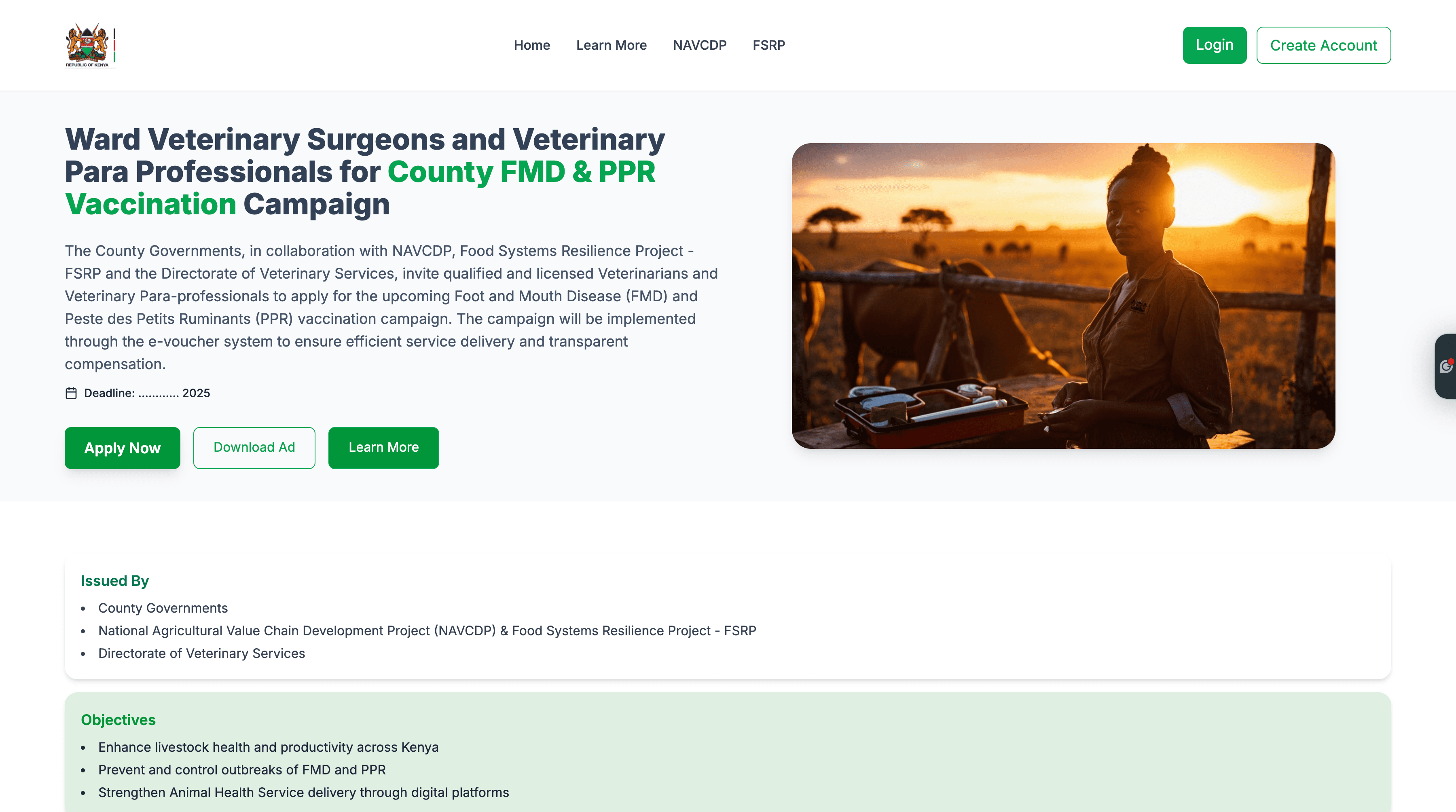 Animal Health Assistant Recruitment Portal